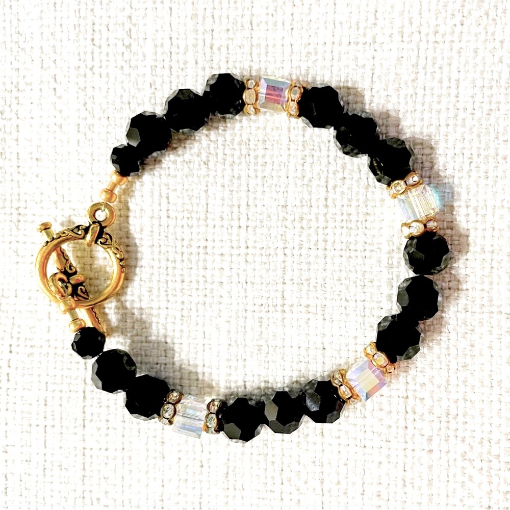 Black crystal bracelet